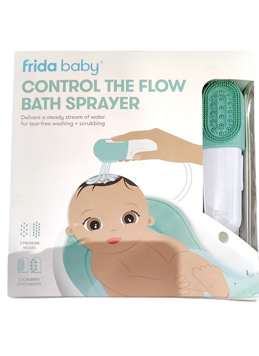 Shop FridaBaby Control The Flow Bathtub Sprayer Attachment, White/Green at GoodBuy Gear