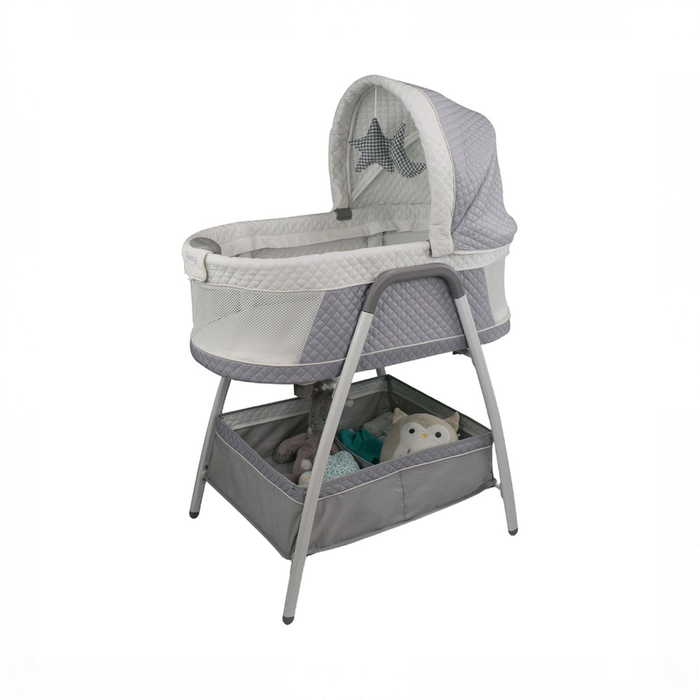 Shop TruBliss 3-in-1 Journey Bassinet Crib Sleeper, Soft Grey at GoodBuy Gear