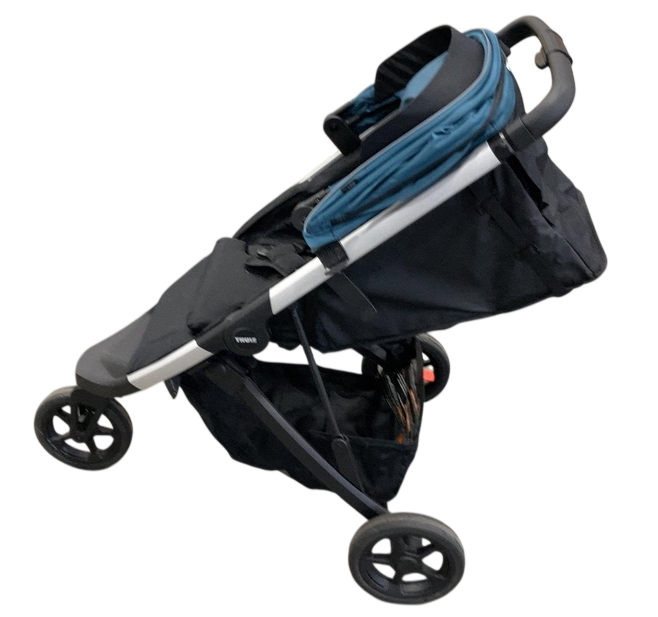 Shop Thule Spring Stroller, 2024, Aluminum, Majolica Blue at GoodBuy Gear
