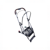 Shop DRAFT - UPPAbaby MINU V2 Stroller Frame, 2025, Silver with Saddle Leather at GoodBuy Gear