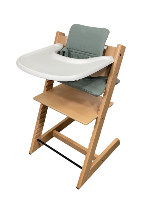 Shop Stokke Tripp Trapp Complete High Chair, 2, Glacier Green, Natural at GoodBuy Gear