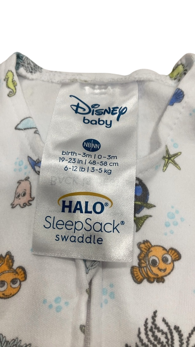 Shop Halo Organic Cotton SleepSack Swaddle, Newborn, Great Barrier Reef, Finding Nemo at GoodBuy Gear