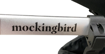 Shop Mockingbird Single 2.0 Stroller, 2025, Black, Silver With Black Leather, Watercolor Drops at GoodBuy Gear