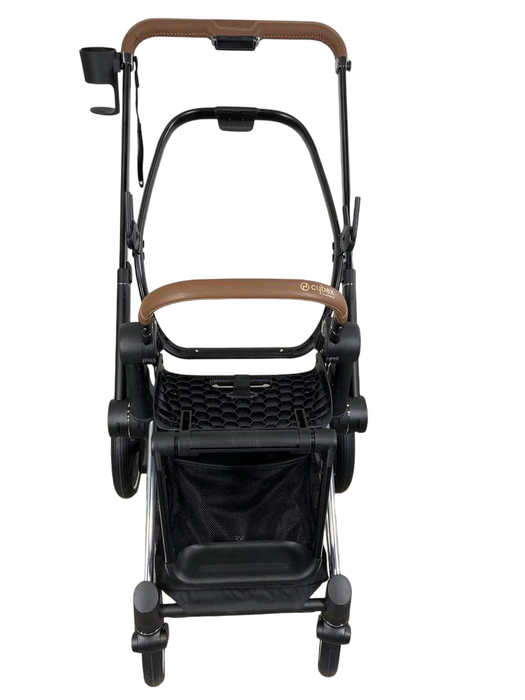 Shop Cybex PRIAM Stroller Frame And Seat, 2021, Chrome/Brown at GoodBuy Gear