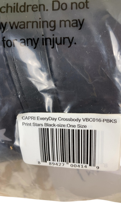 Shop 7 A.M. Enfant Capri Crossbody Tote, Print Black Stars at GoodBuy Gear