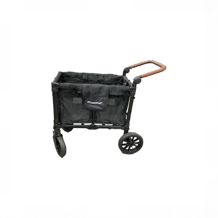 Shop Wonderfold W2 Luxe Pro Double Stroller Wagon, 2 Seater, Jet Black at GoodBuy Gear