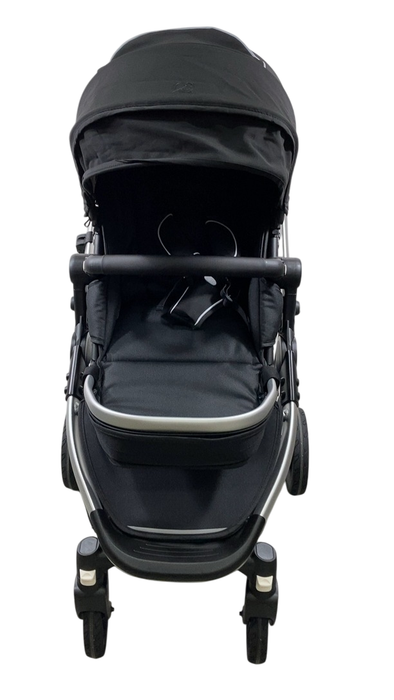 Shop Mockingbird Single 2.0 Stroller, 2024, Black, Silver With Black Leather, Watercolor Drops at GoodBuy Gear
