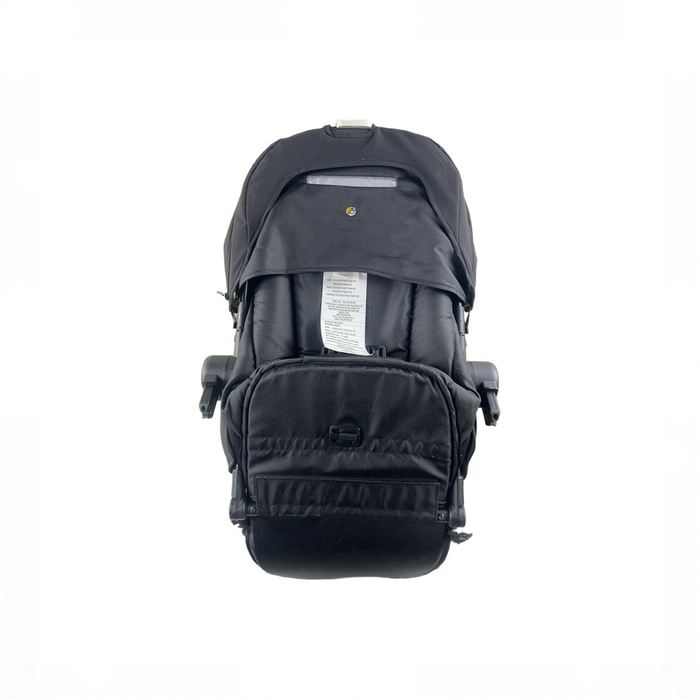Shop Mockingbird 2nd Seat Kit with Extendable Canopy, Black, Silver With Penny Leather, Windowpane at GoodBuy Gear