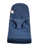 Shop BabyBjorn Bouncer Bliss, Dark Gray Frame, Midnight Blue Cotton Classic Quilt at GoodBuy Gear
