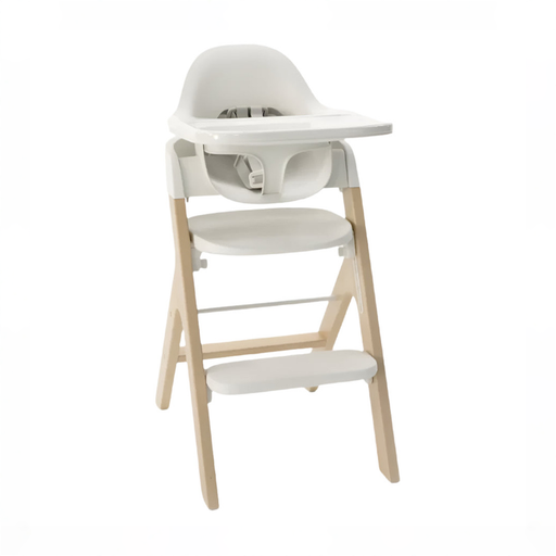 Shop Mockingbird High Chair, Natural Beech, White at GoodBuy Gear