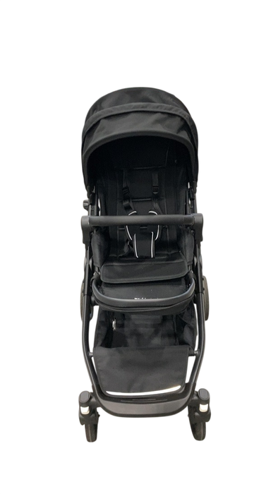 Shop Mockingbird Single to Double 3.0 Stroller, 2025, Charcoal with Black Leather, Solid Black at GoodBuy Gear