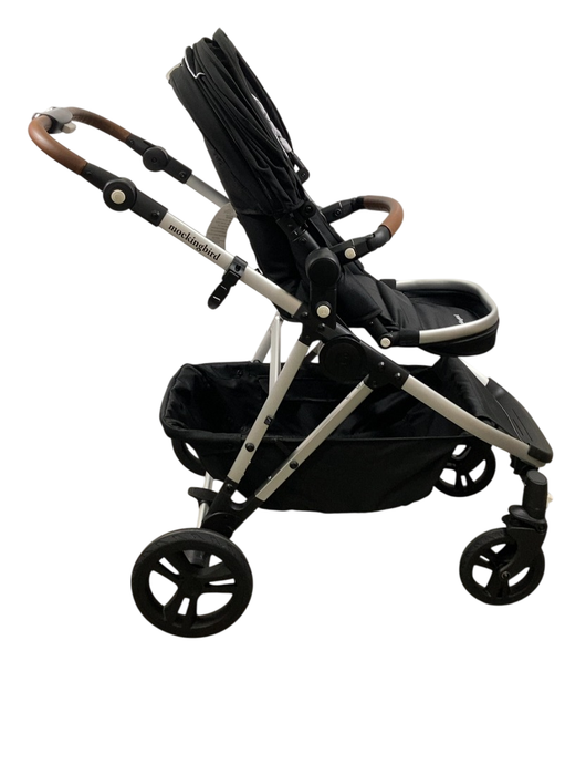 Shop Mockingbird Single to Double 2.0 Stroller, 2024, Black, Silver With Penny Leather, Windowpane at GoodBuy Gear