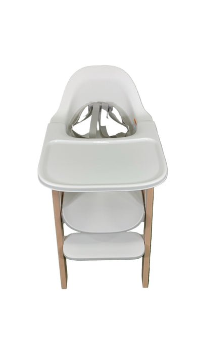 Shop Mockingbird High Chair, 2.0, Natural Beech, White at GoodBuy Gear