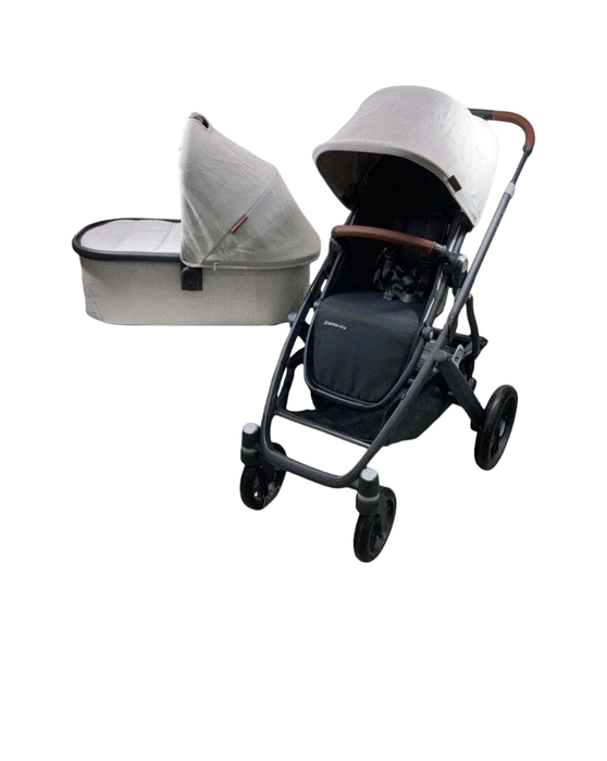 UPPAbaby VISTA V2 Stroller, Anthony (White & Grey Chenille), 2023