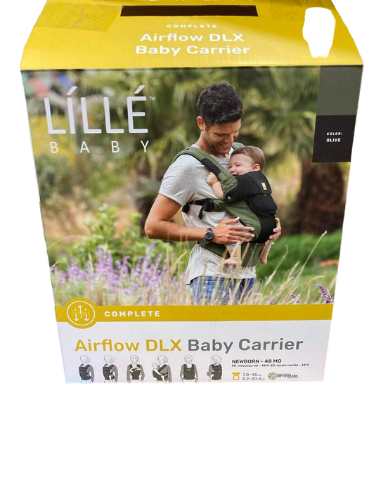 used Lillebaby Complete Airflow DLX Baby Carrier, Olive Black