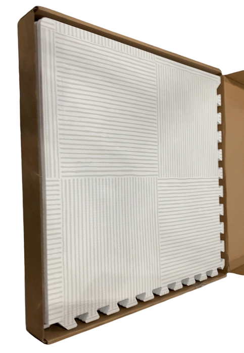 Shop Lalo Play Mat, 4x6, Grey Wickerwork at GoodBuy Gear