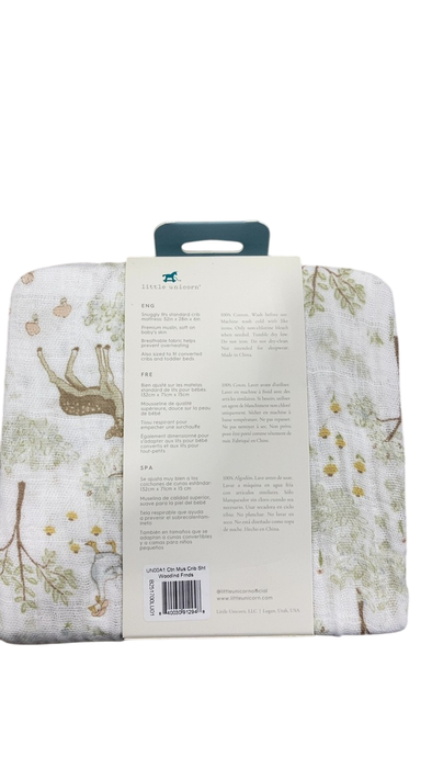 Shop Little Unicorn Cotton Muslin Fitted Crib Sheet, Woodlnd friends at GoodBuy Gear