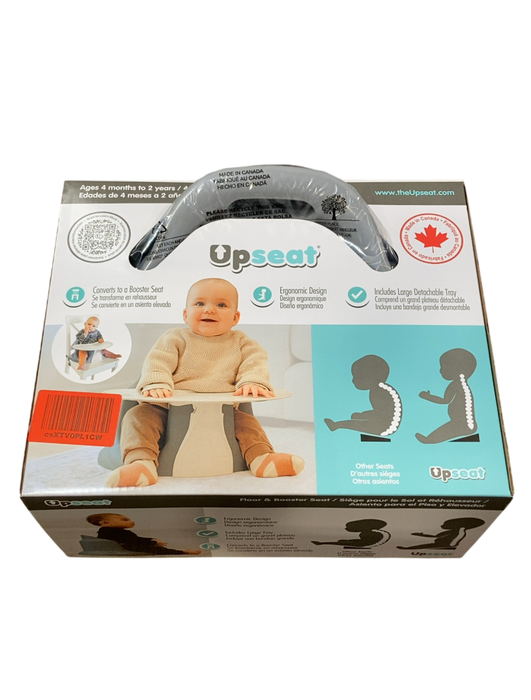 Shop Upseat Baby Floor & Booster Seat with Tray, Grey at GoodBuy Gear