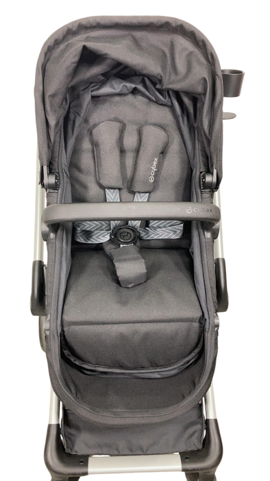 Shop Cybex Eos Stroller, 2024, Moon Black, Silver at GoodBuy Gear