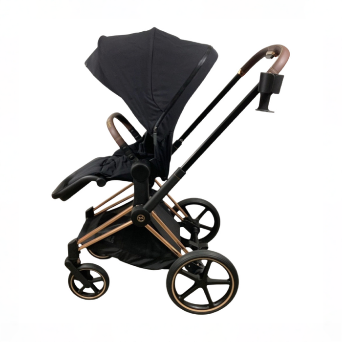 Shop Cybex PRIAM4 Stroller, 2023, Deep Black, Rose Gold at GoodBuy Gear
