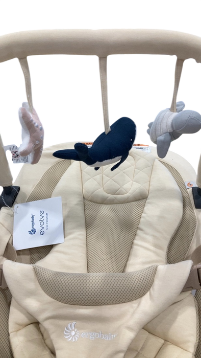 Shop Ergobaby Evolve 3-in-1 Bouncer, Cream, Ocean wonders toy bar handle at GoodBuy Gear