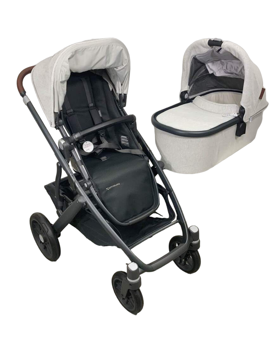 UPPAbaby VISTA V2 Stroller, 2023, Anthony (White & Grey Chenille)