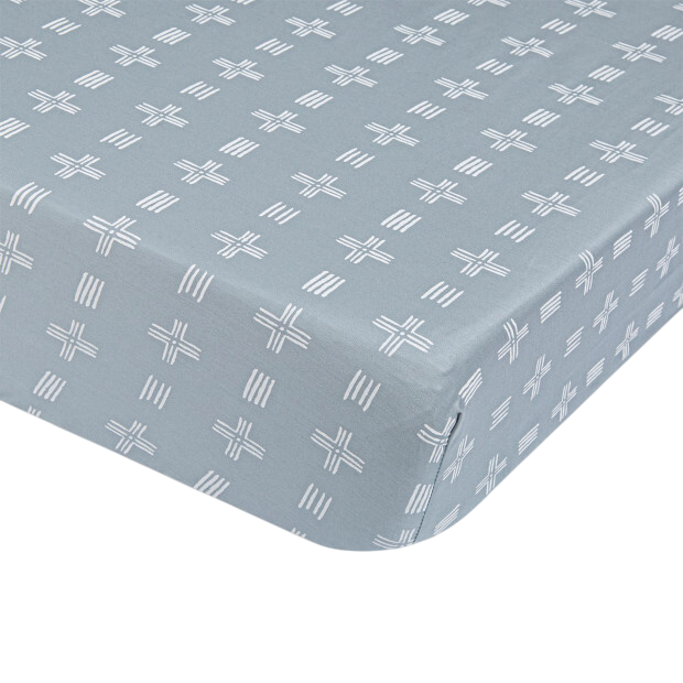 Shop Crane Baby Crib Fitted Sheet, Ezra River Dash at GoodBuy Gear