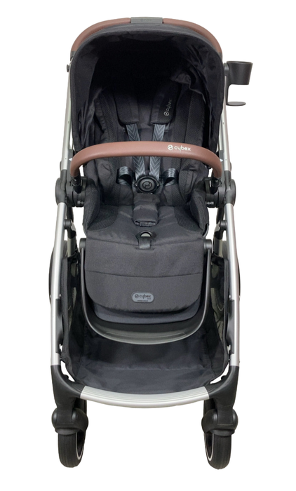 Shop Cybex Gazelle S Modular Stroller, 2024, Moon Black, Silver Frame at GoodBuy Gear