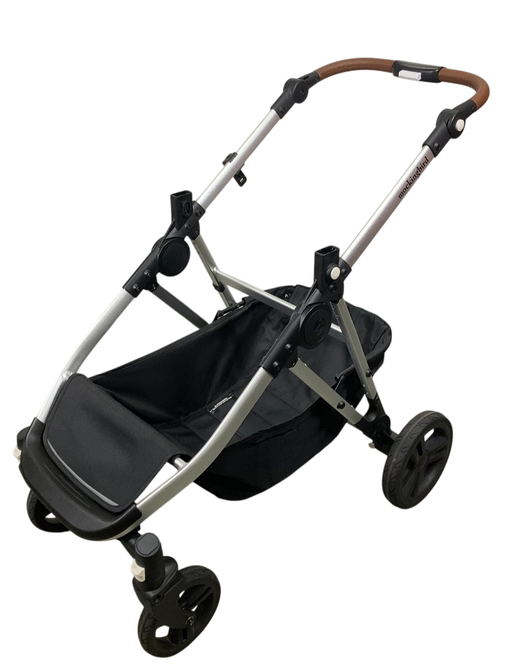 Shop Mockingbird 2.0 Single to Double Stroller Frame, 2024, Silver With Penny Leather at GoodBuy Gear