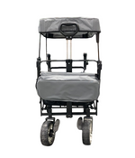 Shop Wonderfold S4 Push & Pull Premium Utility Folding Wagon with Canopy, Black, S Series at GoodBuy Gear