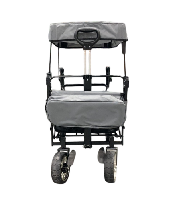 Shop Wonderfold S4 Push & Pull Premium Utility Folding Wagon with Canopy, Black, S Series at GoodBuy Gear