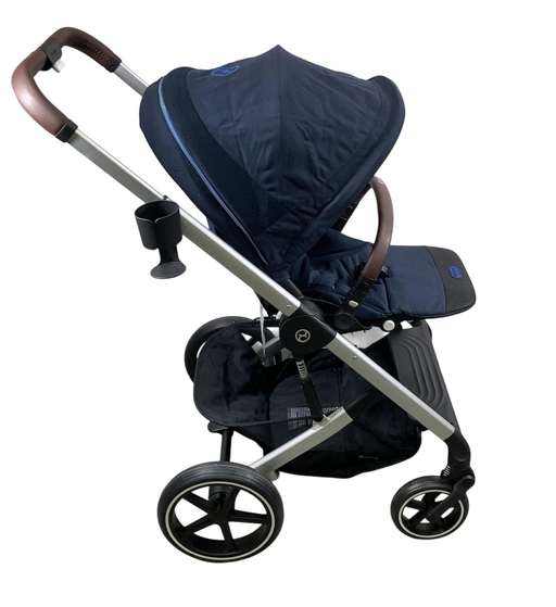 Shop Cybex Balios S Lux Stroller, 2023, Ocean Blue, Silver at GoodBuy Gear