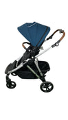 Shop Mockingbird Single to Double 2.0 Stroller, 2025, Sea, Silver With Penny Leather, Watercolor Drops at GoodBuy Gear