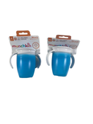 used Munchkin Miracle 360 Trainer Cup, 2 pack, 2 Blue