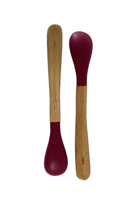 Shop Avanchy Bamboo Baby Spoons 2-Pack, Magenta at GoodBuy Gear