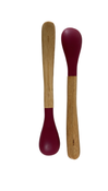 Shop Avanchy Bamboo Baby Spoons 2-Pack, Magenta at GoodBuy Gear