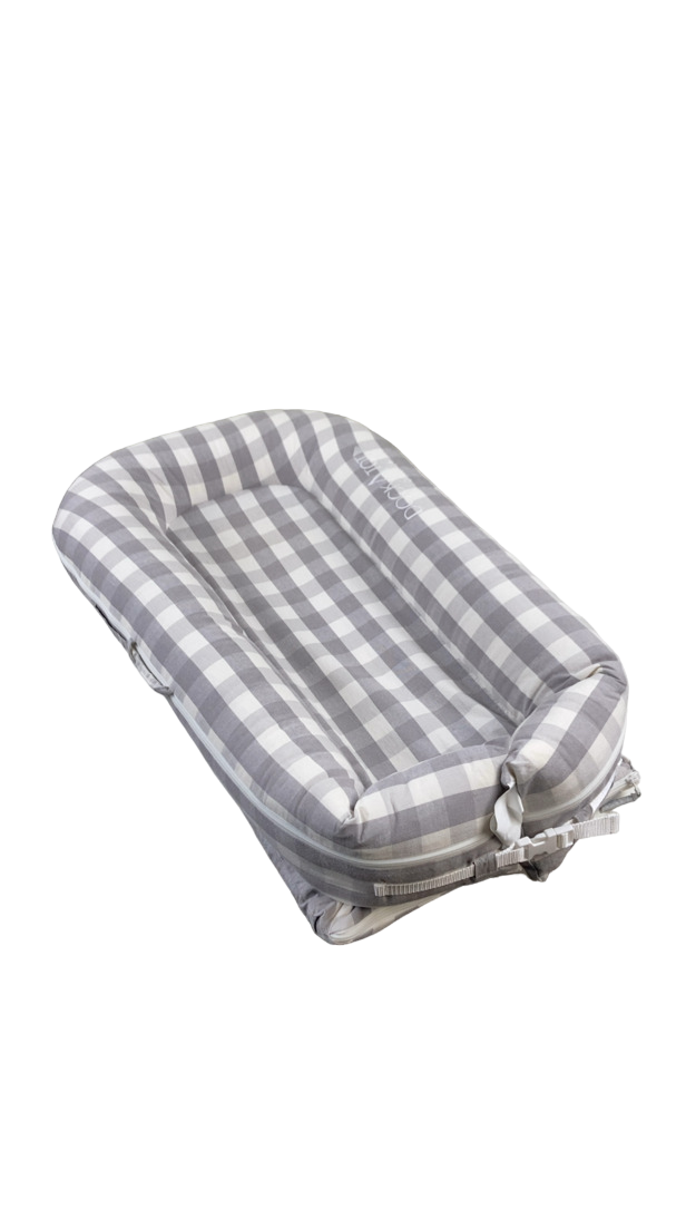 DockATot Deluxe+ Dock, Stone Gingham DockATot Deluxe+ Dock, Stone Gingham