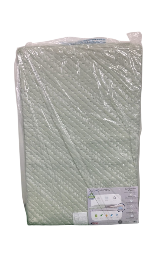 Shop Delta Children Spring Breeze Mini Mattress, Sage/White at GoodBuy Gear