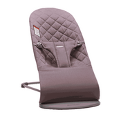 Shop BabyBjorn Bouncer Bliss, Dark Gray Frame, Dark Purple Classic Quilt at GoodBuy Gear