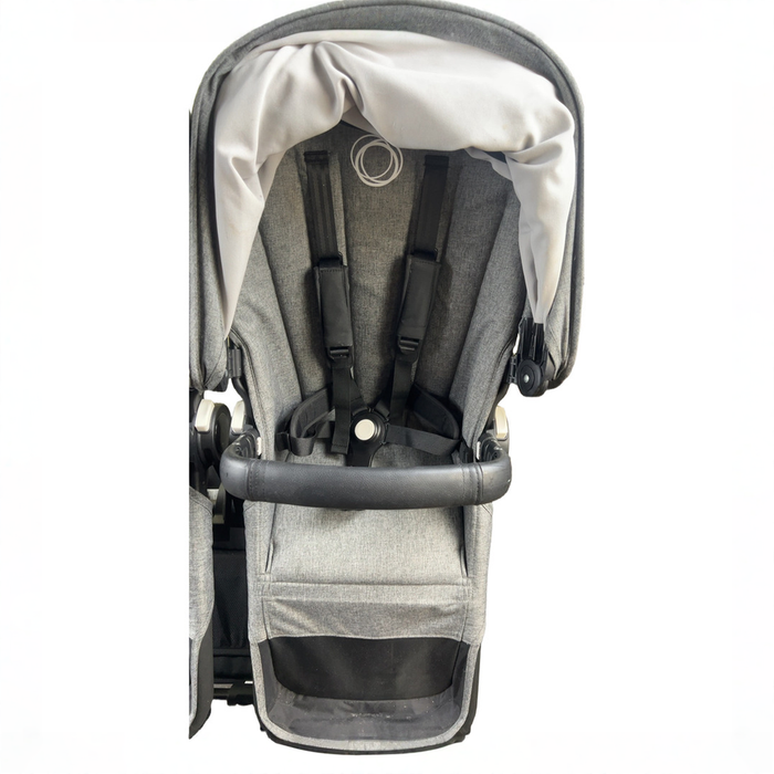 Shop Bugaboo Donkey 3 Duo Stroller, 2021, Black, Grey Melange, Grey Melange at GoodBuy Gear
