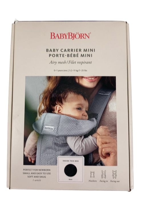Shop BabyBjorn Baby Carrier Mini, Black 3D Mesh at GoodBuy Gear