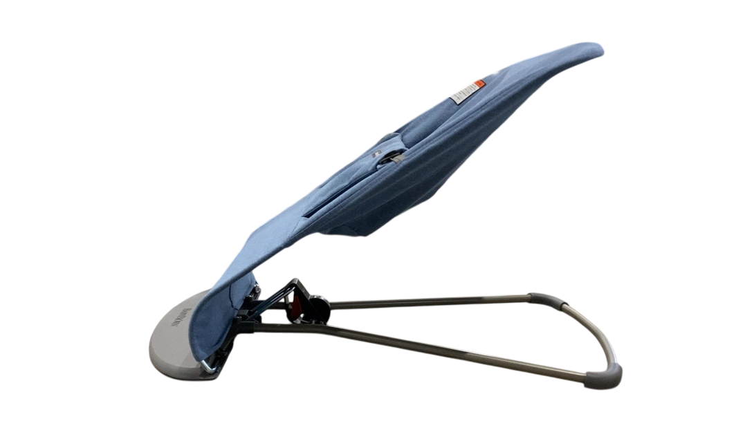 Shop BabyBjorn Bouncer Bliss, Dark Gray Frame, Blue Woven Mélange at GoodBuy Gear