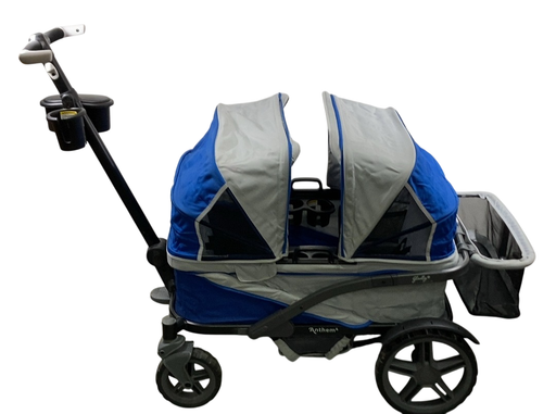 Shop Gladly Family Anthem4 Classic 4 Seater All Terrain Wagon Stroller, Electric Silver at GoodBuy Gear