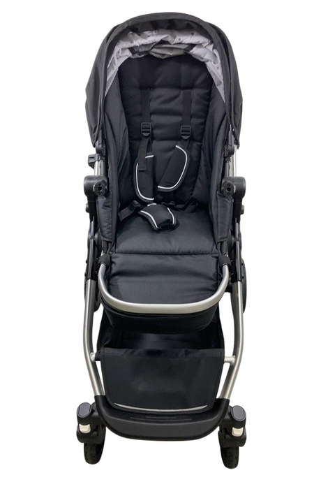 Shop Mockingbird Single to Double 2.0 Stroller, 2024, Black, Silver With Penny Leather, Watercolor Drops at GoodBuy Gear