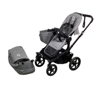 Shop Bugaboo Donkey 5 Mono Stroller, Black, Grey Melange, 2024, No Canopy at GoodBuy Gear