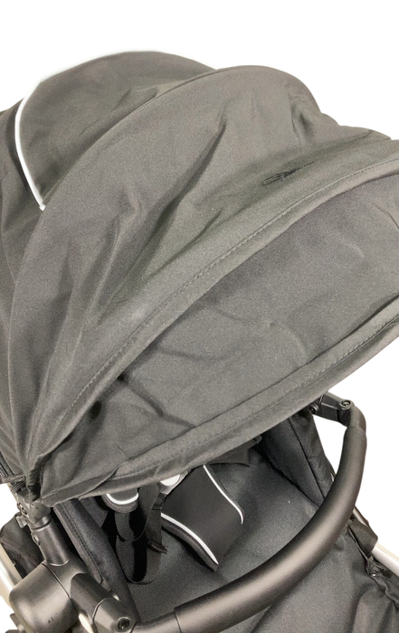 Shop Mockingbird Single to Double 2.0 Stroller, 2024, Black, Silver With Black Leather, Watercolor Drops at GoodBuy Gear