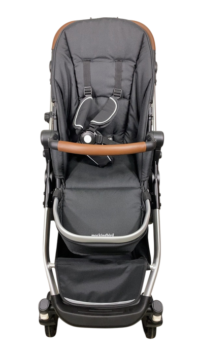 Shop Mockingbird Single to Double 2.0 Stroller, 2024, No Canopy, No Canopy, Silver With Penny Leather at GoodBuy Gear