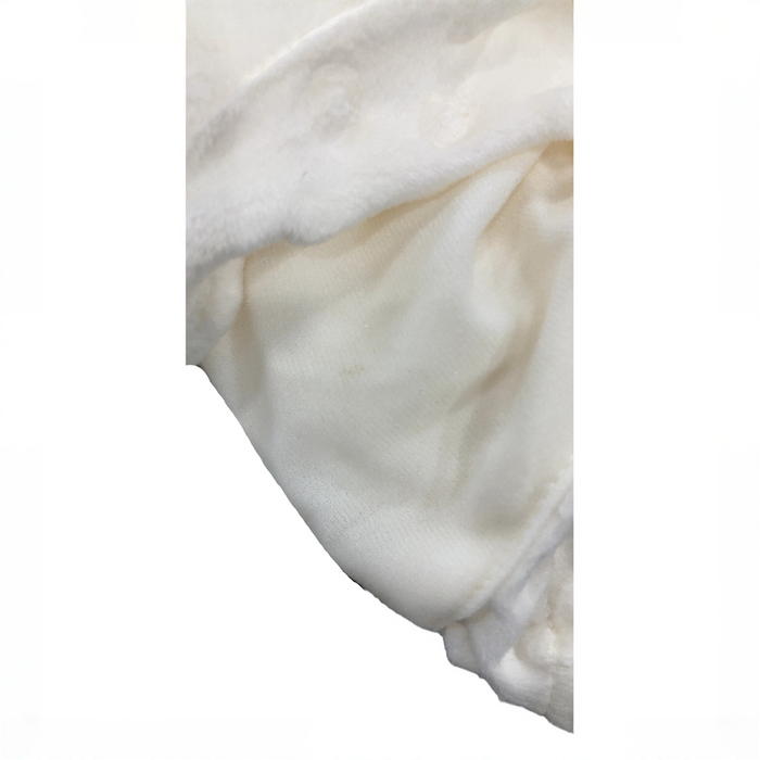 Shop Halo Sleepsack Swaddle Plushy Dot Velboa, Cream, Newborn at GoodBuy Gear