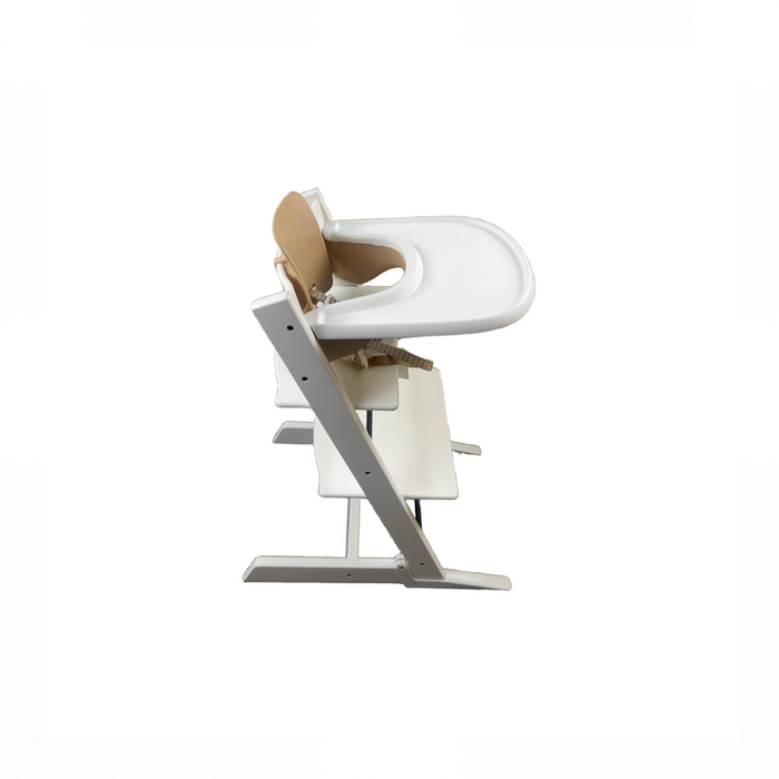 Shop DRAFT - Stokke Tripp Trapp High Chair with Baby Set and Tray, Natural, White at GoodBuy Gear