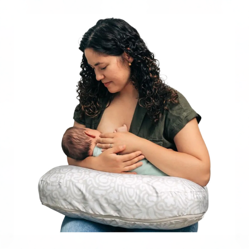 Shop Boppy Nursing Pillow, Base Model, Cream retro squiggles at GoodBuy Gear